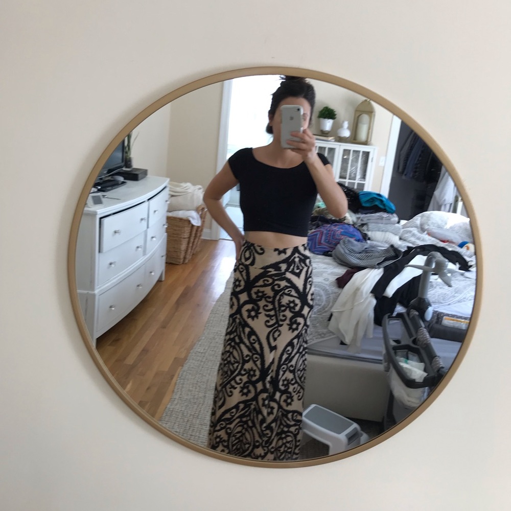 Top and long skirt